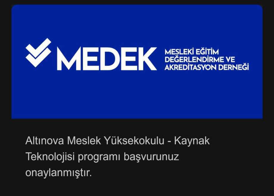 MEDEK Akreditasyon Başvurumuz Onaylandı 