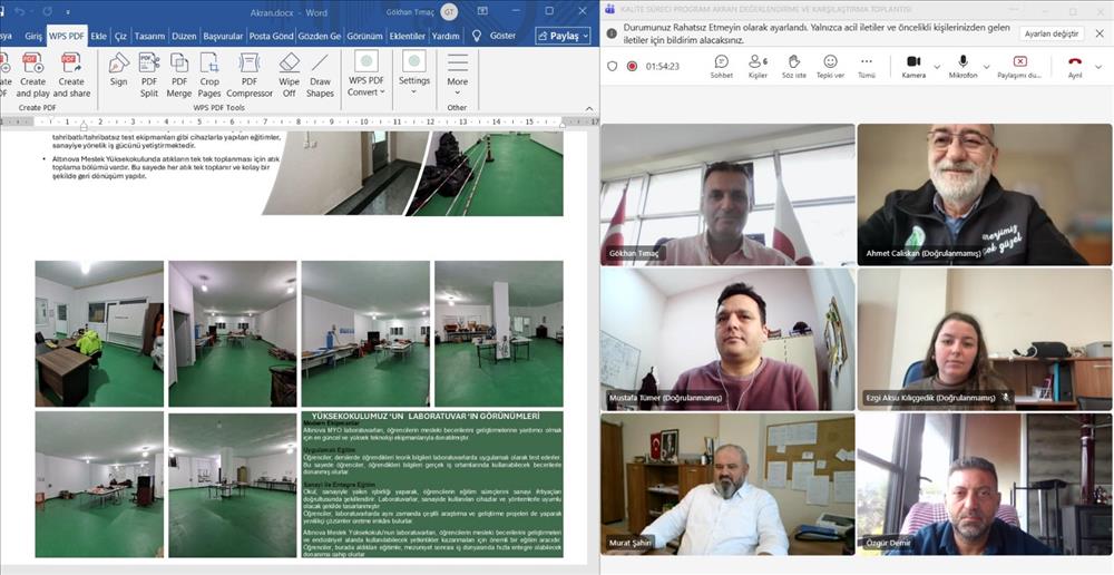 Kalite Süreçleri Kapsamında Kocaeli Üniversitesi Uzunçiftlik Nuh Çimento Meslek Yüksekokulu ile Yalova Üniversitesi Altınova Meslek Yüksekokulu Arasında Akran Değerlendirme ve Karşılaştırma Raporu Hazırlandı