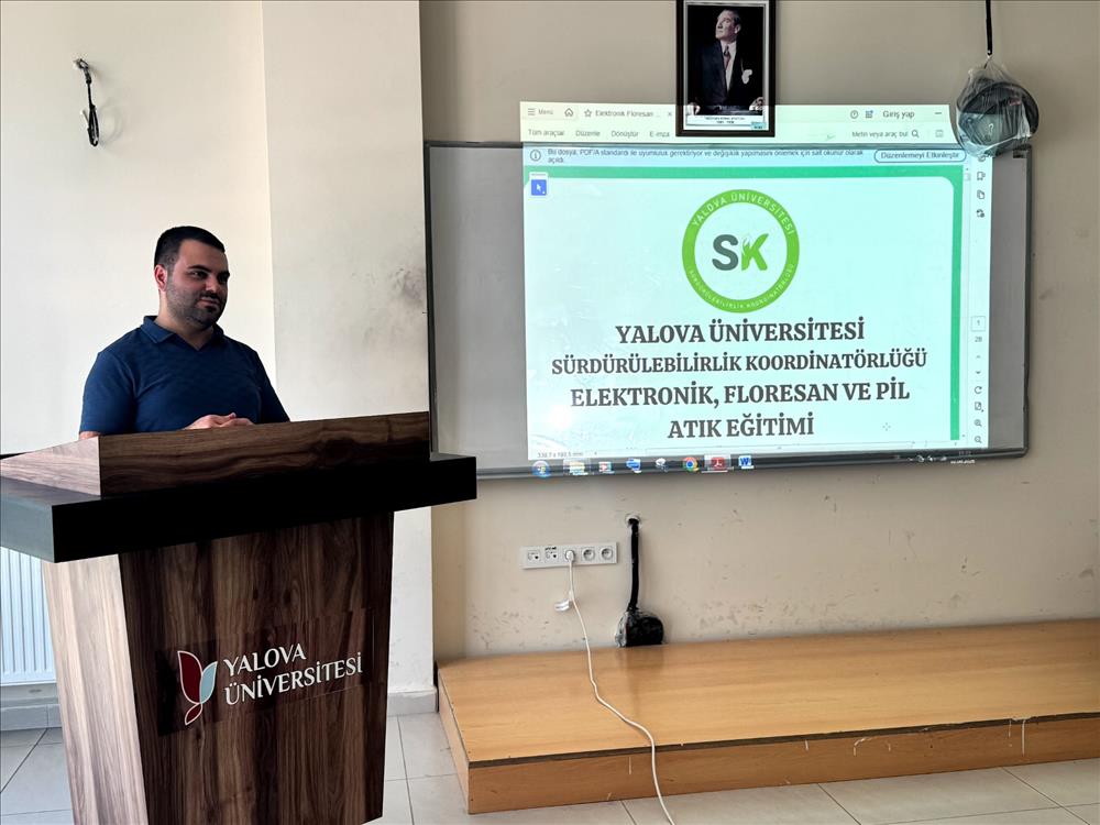 Meslek Yüksekokulu’muzda “Elektronik, Floresan ve Pil Atık Eğitimi”  Düzenlendi