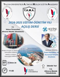 2024-2025 Eğitim öğretim Yılı Açılış Dersi