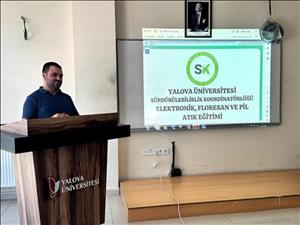 Meslek Yüksekokulu’muzda “Elektronik, Floresan ve Pil Atık Eğitimi”  Düzenlendi